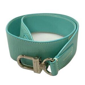 Auth TIFFANY&Co. Tiffany Blue Cream Leather 17